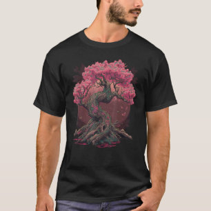 Japanse Sakura Tuin Geisha Mount Fuji Kersenbloese T-shirt
