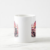 Japanse Sakura Tuin Mount Fuji Kersenbloesem Koffiemok (Center)