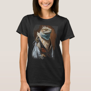 japanse samoerai bebaarde draak t-shirt
