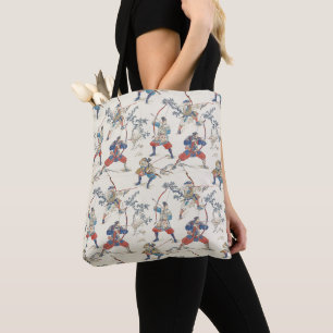 Japanse samoerai boogschutters tote bag
