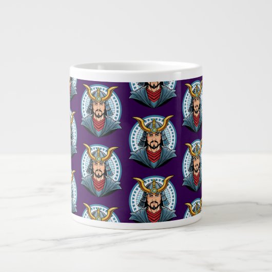 Japanse samoerai grote koffiekop (Voorkant)