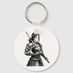 Japanse samoerai krijger - vrouw sleutelhanger
