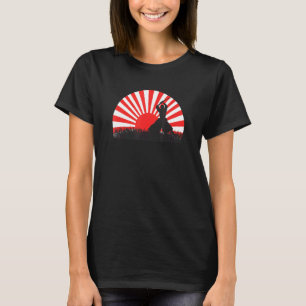 Japanse samoerai ninja zwaardvechter t-shirt