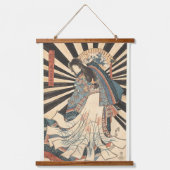 Japanse samoerai & prinses ukiyo e hangend wandkleed (Voorkant 2)