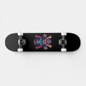 Japanse samoerai schedel persoonlijk skateboard (Horizontaal)