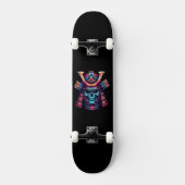 Japanse samoerai schedel persoonlijk skateboard (Voorkant)