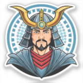 Japanse samoerai sticker (Voorkant)
