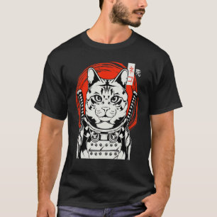 Japanse Samurai Bushido Ninja Kat Kataan S T-shirt