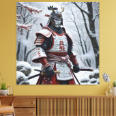 Japanse Samurai canvasprint Canvas Afdruk (Insitu (Woonkamer))