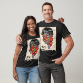 Japanse Samurai Cat Cat Japan stijl T-shirt (Unisex)