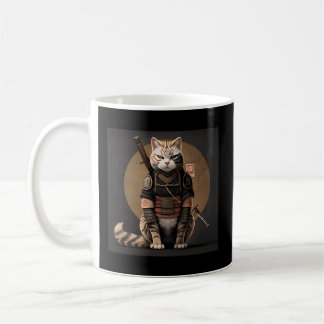 Japanse Samurai Cat Koffiemok
