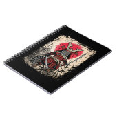 Japanse Samurai Cat Sword Fighter Notitieboek (Linkerzijde)