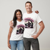 Japanse Samurai Cherry Blossom Fuji Mount T-shirt (Unisex)