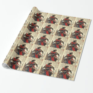 Japanse Samurai Cool Oriental Classic Warrior Art Cadeaupapier