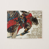 Japanse Samurai Cool Oriental Classic Warrior Art Legpuzzel (Horizontaal)
