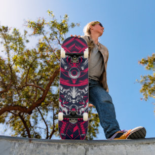 Japanse Samurai Cyberpunk Warrior Skateboard