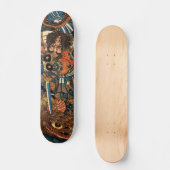 Japanse Samurai doodt een enorme python Persoonlijk Skateboard (Voorkant)