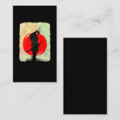 Japanse Samurai Fighter Sword Martial Arts Visitekaartje (Voorkant / Achterkant)