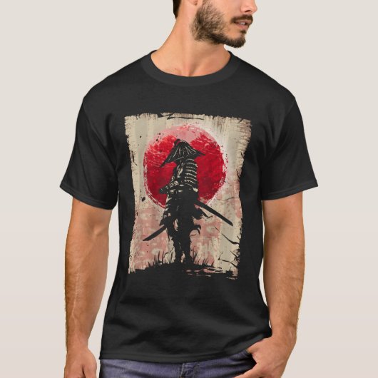 Japanse Samurai Fighter T-shirt (Voorkant)