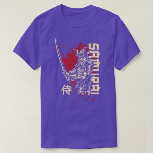 Japanse Samurai Fighter voor Japan verkoopt Premiu T-shirt (Design voorkant)