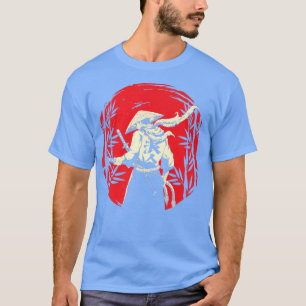 Japanse Samurai Fighter Warrior Japan Szwaardmanne T-shirt