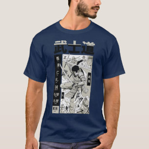 Japanse Samurai Fighting Warrior Japanse zwaardvis T-shirt