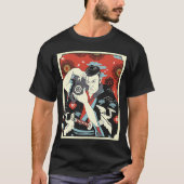 Japanse Samurai Fotograaf Warrior Camera Katan T-shirt (Voorkant)
