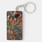 Japanse Samurai-gevechtspython Key Ring Sleutelhanger (achterkant)