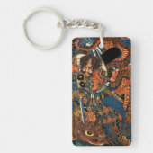 Japanse Samurai-gevechtspython Key Ring Sleutelhanger (Voorkant)