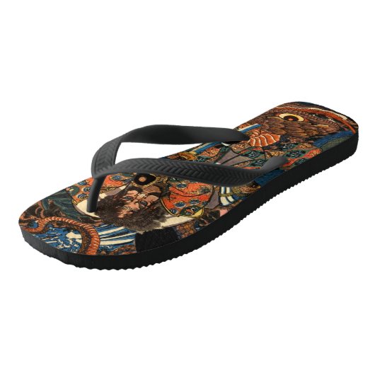 Japanse Samurai-gevechtspython Teenslippers (Schuin)