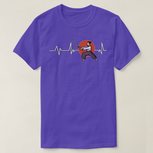 Japanse Samurai Heartbeat Japan Gift Samurai (2) T-shirt (Design voorkant)