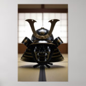 Japanse Samurai Helm Poster (Voorkant)