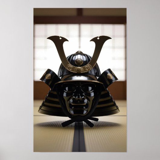 Japanse Samurai Helm Poster (Voorkant)