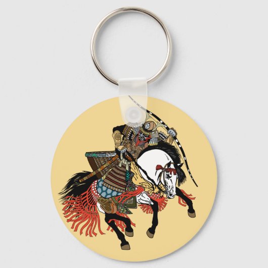 Japanse samurai horseman sleutelhanger (Voorkant)