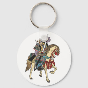 Japanse samurai horseman sleutelhanger