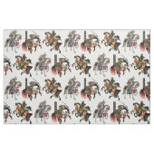 Japanse samurai horseman stof (Fat Quarter)