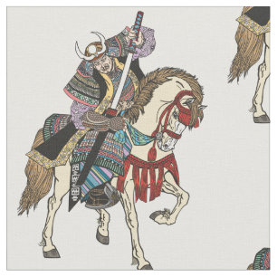 Japanse samurai horseman stof