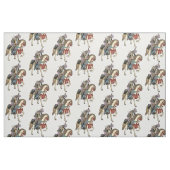 Japanse samurai horseman stof (Fat Quarter)