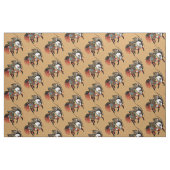 Japanse samurai horseman stof (Fat Quarter)