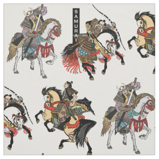Japanse samurai horseman  stof
