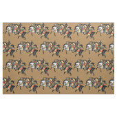 Japanse samurai horseman stof (Fat Quarter)
