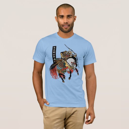 Japanse samurai horseman T-Shirt (Voorkant volledig)