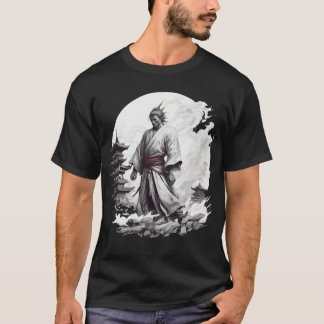 Japanse Samurai Illustratie T-shirt