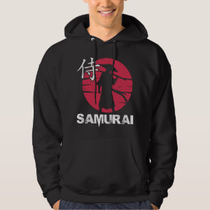 Japanse Samurai in Pet Bushido Rising Sun  Hoodie