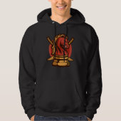 Japanse Samurai Knight Chess Knight Warrior Hoodie (Voorkant)