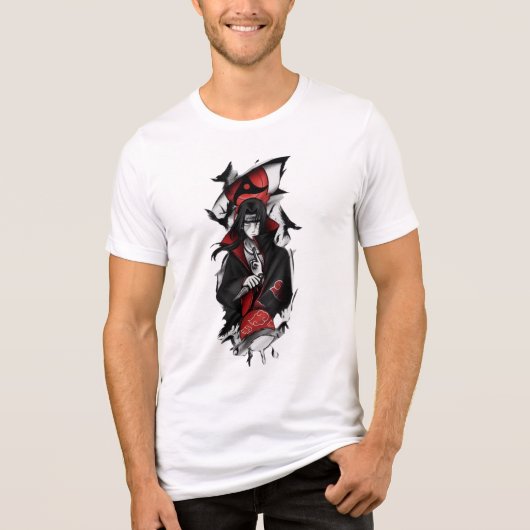 Japanse Samurai Krijger Grafische T-Shirt (Voorkant)