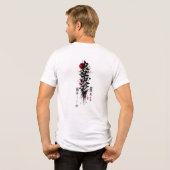Japanse Samurai Krijger Grafische T-Shirt (Achterkant volledig)