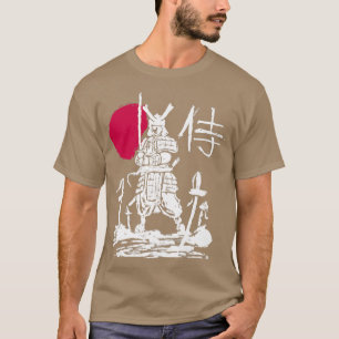 Japanse Samurai Krijger Martial Arts Katana Vecht T-shirt