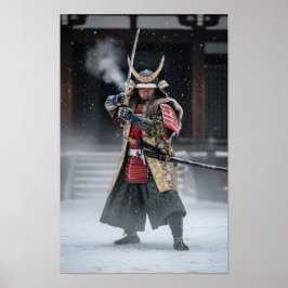 Japanse Samurai Krijger Poster