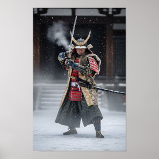 Japanse Samurai Krijger Poster